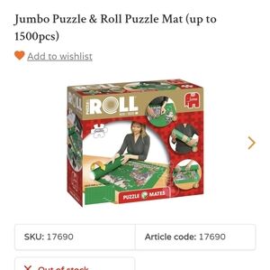 Jumbo Puzzle & Roll Puzzle Mat (up to 1500pcs)